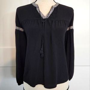 🍉 Madewell Black White Top Size Medium